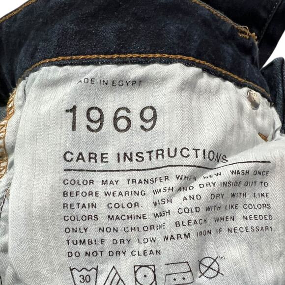 GAP 1969 Long and Lean Dark Wash Flare Jeans Womens Size 28R - Picture 6 of 12